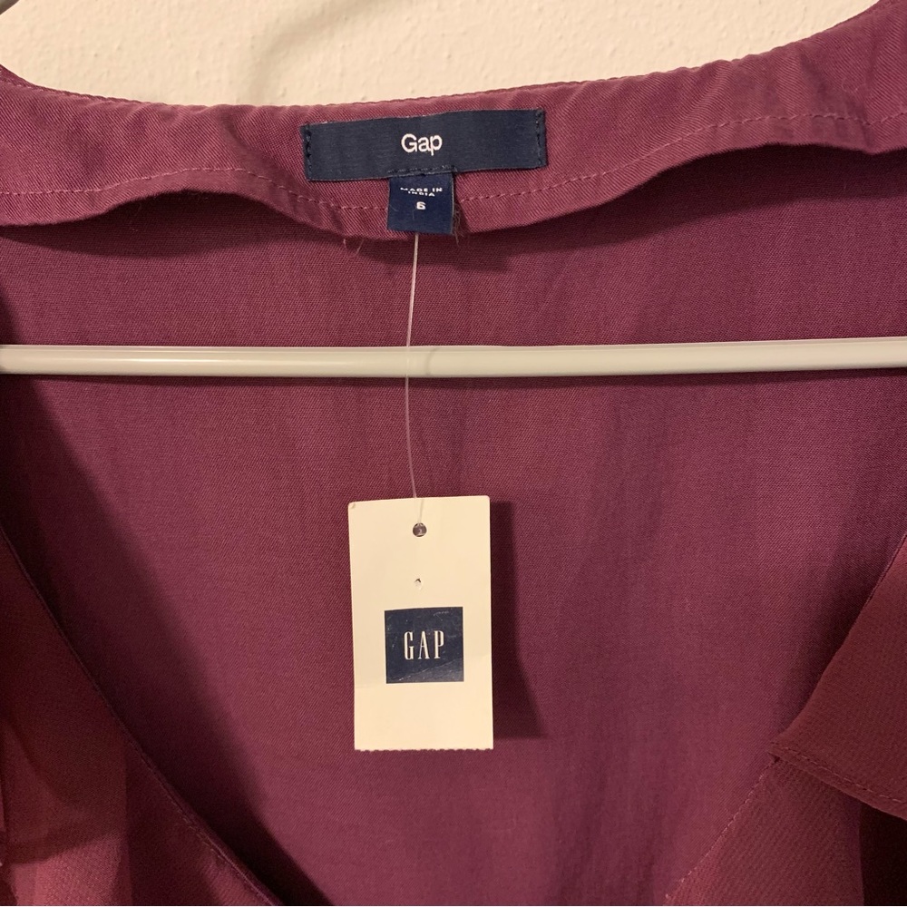 NWT Gap Dress with Ruffles & Pockets Size 6 - Picture 3 of 10